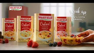 Weik Up Life’s Little Moments With Weikfield Custard  30 secs  Weikfield [upl. by Anivlac]