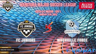 January 6th WSF Div 1 FC juniors vs Niverville Force SC [upl. by Lisk]