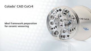 Colado CAD CoCr4 Ideal framework preparation for ceramic veneering [upl. by Lisette]