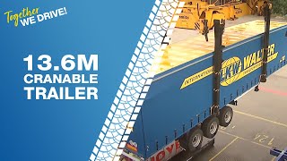 LKW WALTER 136m Cranable Trailer [upl. by Arlen]