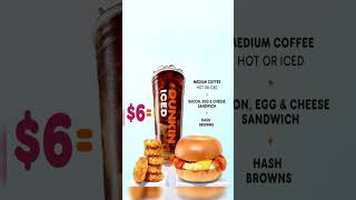 Dunkin Donuts New Value Meal shorts [upl. by Pincas441]