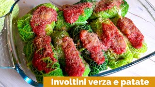 Ricetta INVOLTINI DI VERZA E PATATE  facili e veloci [upl. by Nnair]