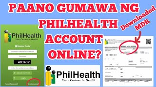 PHILHEALTH REGISTRATION ONLINE  PAANO GUMAWA NG PHILHEALTH ACCOUNT ONLINE philhealth mdr [upl. by Aical]