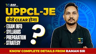 कैसे होगा UPPCLJE Clear Syllabus Exam Preparation Strategy Complete details by Raman sir [upl. by Nnaacissej]