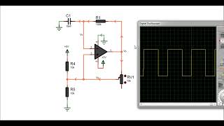 Single Supply Op Amp Multivibrator Simulation [upl. by Bellanca38]