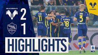 Highlights Serie A TIM 202324  Hellas VeronaRoma 21 [upl. by Daphna]