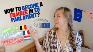 How to become a trainee in EU Parlament  Schuman trainee in Luxembourg Brussels or Strasbourg [upl. by Merat807]