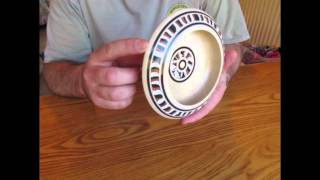 Turning a sycamore bowl with Milliput epoxy putty inlay  part 1 [upl. by Monjan]