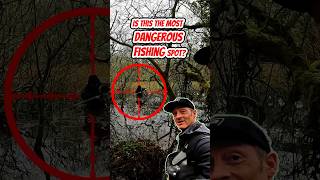 IS THIS THE MOST DANGEROUS FISHING SPOT fishing pike fishingvideos dangerfishing [upl. by Udela984]