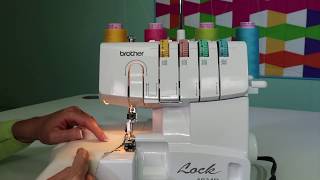 Brother 1034D Serger 11 How to Fix a Broken Thread [upl. by Kleiman341]