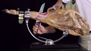 Corte del Jamón de Bellota Ibérico FISAN 1 Subtítulos Inglés [upl. by Binny]