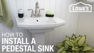 How to Install a Pedestal Sink [upl. by Puritan188]