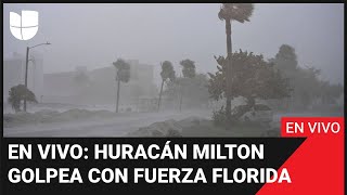 Huracán Milton EN VIVO el ciclón golpea con furia y avanza hacia el interior tras tocar tierra [upl. by Resa]