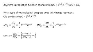 Production Functions and Technological Progress [upl. by Cicily180]