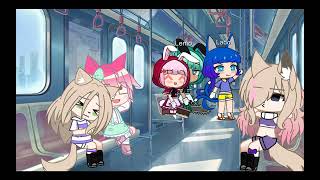 Kitty started having diarrhea on the trainjustksuy gacha diarrhea [upl. by Dub]