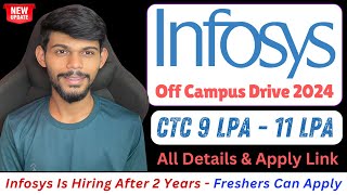 Infosys Is Hiring After 2 Years  Freshers Eligible  Apply Now [upl. by Malloy]