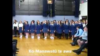 Whaia Te Iti Kahurangi  Freyberg School Waiata  with lyrics [upl. by Cesaro]