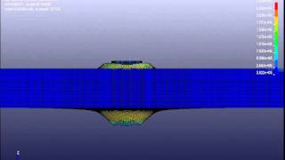 Finite element analysis deformable projectile penetration in armor plate LS DYNA [upl. by Elmo]