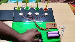 Piezoelectric Generator Science model for students  Piezo Plate Project [upl. by Ellita]