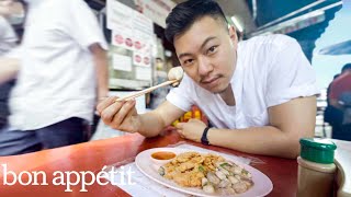 This Bangkok Street Omelet is MichelinRated  Street Eats  Bon Appétit [upl. by Iaj359]