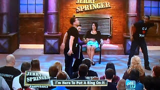 Jerry Springer Show  Im Here to Put a Ring On It  CJ Fuentes  Popping Proposal [upl. by Eeslek]