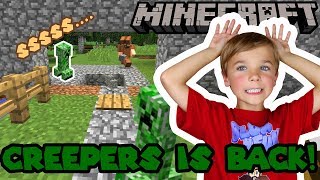 CREEPERS IS BACK THEY DESTROYING OUR WALLS in MINECRAFT SURVIVAL MODE [upl. by Aihsal]