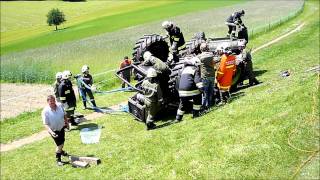 PersonenBergung nach Traktorunfall in Haibach [upl. by Socrates]