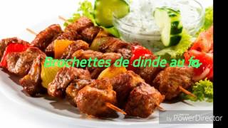 Brochettes de dinde au four بروشات داند في الفرن [upl. by Yralam]