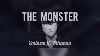 the monster  eminem ft rihanna  slowed with lyrics [upl. by Llemert64]