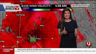 Wayne Oklahoma Full Tornado Coverage From KWTV News 9 Dec 13 2022 [upl. by Richmound329]