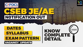 CSEB JEAE 2023 Notification out l CSPDCL AEJE Recruitment l Complete information by EAD Expert [upl. by Sherl648]