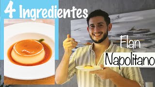 ✅ Postre de 4 INGREDIENTES Flan Napolitano SIN HORNO😱 [upl. by Naillik635]