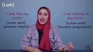 State Verbs and Actions Verbs شرح بالعربي [upl. by Orgel]