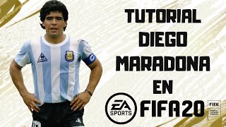 DIEGO MARADONA EN FIFA 20  TUTORIAL  LEGEND  STATS [upl. by Dnalra804]