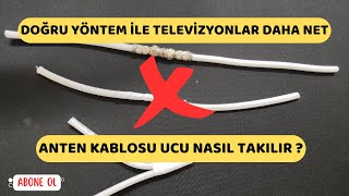 Uydu Anten Kablosuna Ek Nasıl Yapılır [upl. by Jedediah]