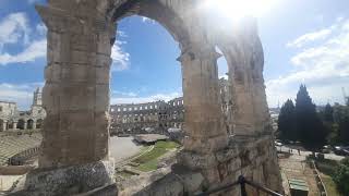 Croatia Pula Arena  Amphitheater [upl. by Kiker515]