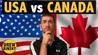 USA vs CANADA Similarities amp Differences [upl. by Atilegna]