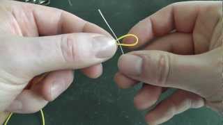 How To Tie Fly Line To Backing Using The Albright Knot [upl. by Otrebron301]