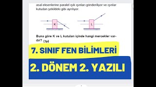 7 Sınıf Fen Bilimleri 2 Dönem 2 Yazılı Soruları Ve Çözümleri [upl. by Etteniuqna764]