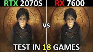 RTX 2070 SUPER vs RX 7600  Test in 18 Games at 1080p  Performance battle 🔥  2024 [upl. by Ahsiyn]