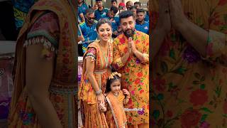 shilpashetty With Cute family Dancing At ganpativisarjan At her Residence ❤️trendingshorts short [upl. by Eiser]