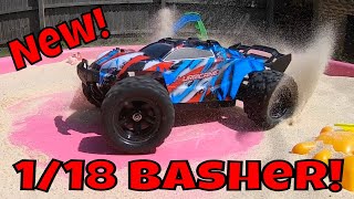 Cheap RC Basher HS18321 118 Scale RC Car Competition for the LaTrax Teton Tiny e revo [upl. by Trebmer]