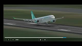 Serene air airbus a330 butter landing 🛬 [upl. by Sikram174]