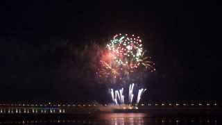 Penang Second bridges firework in grand ceremony Penang 2nd Bridge  1st March2014 [upl. by Bela710]