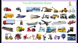 Vehicle Names 40 Vehicle Names for Preschoolers Toddlers kids amp childrenkids toddlersvehicles [upl. by Ivar640]