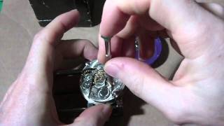 How I Install a mainspring on a Hamilton 974 pocket watch part 1 of 2 [upl. by Evans]