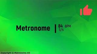 84 BPM 54 Metronome [upl. by Kciv]