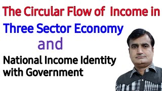 65 The Circular flow of income in three sector economyCircular Income flow in three sector economy [upl. by Tarttan]