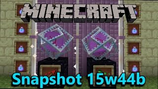 Minecraft 19 Snapshot 15w44b Tipped Arrows End Crystal amp End Rod Recipes [upl. by Neira635]