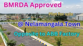 BMRDA  NPA Approved sites for sale in nelamangala town 98452 66226 99642 82555 [upl. by Roley]